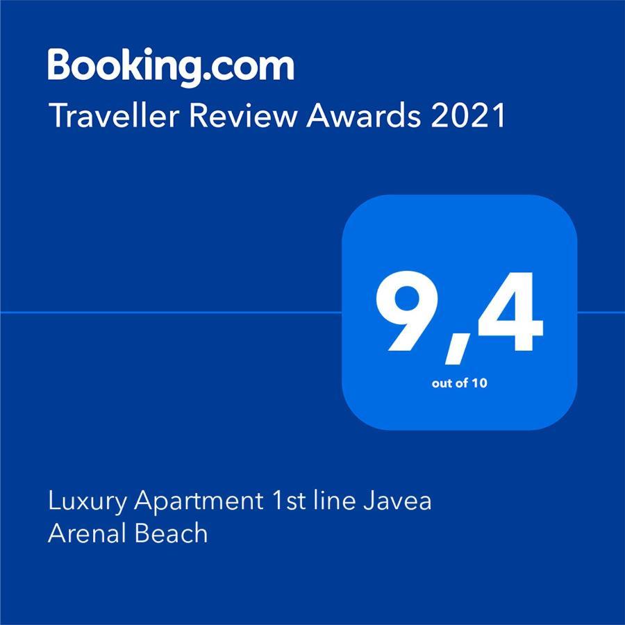 Luxury Apartment 1st line Javea Arenal Beach Extérieur photo